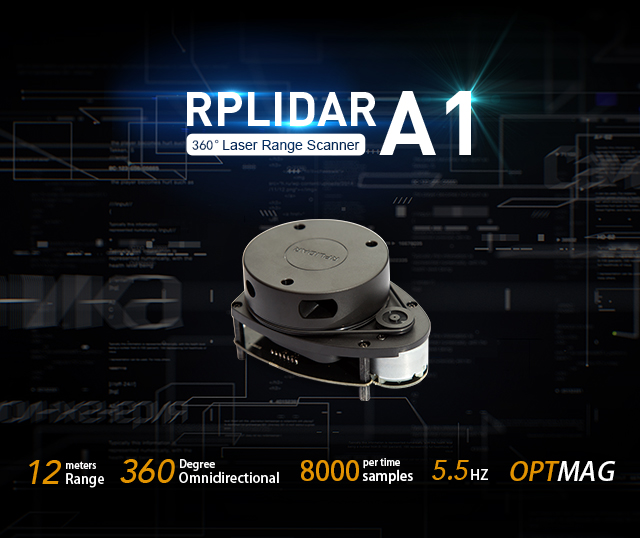 Rplidar A1M8-360度激光扫描仪开发套件